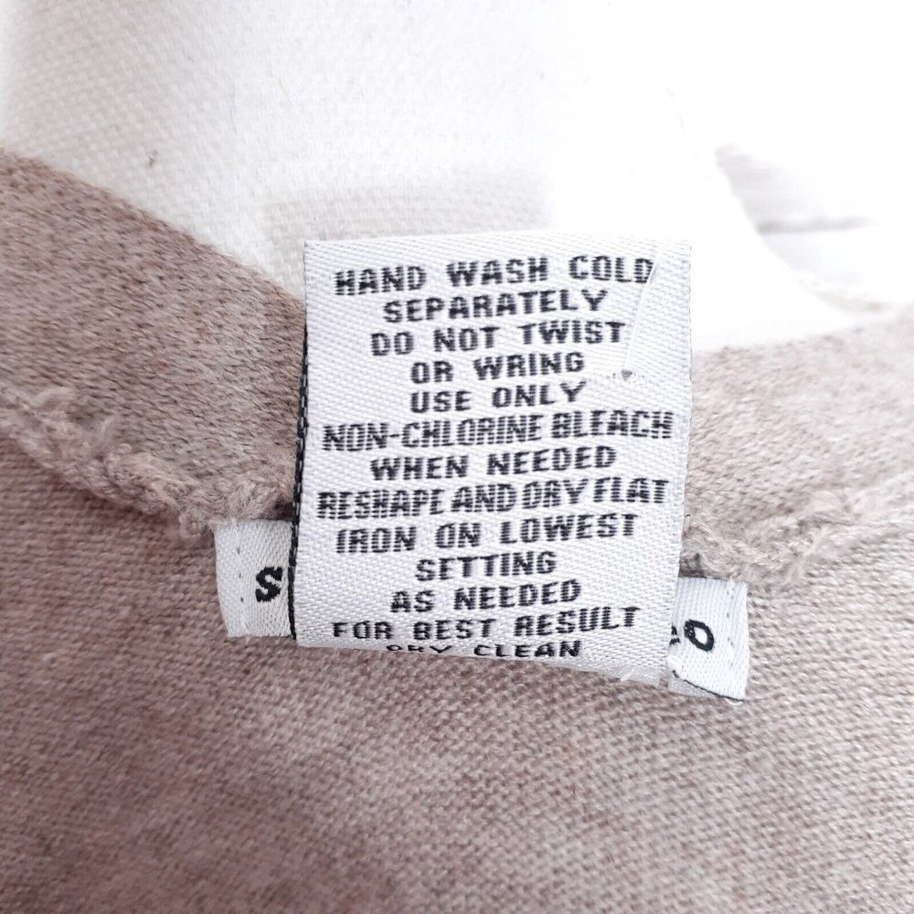 Sweet Romeo Womens Open Front Cardigan L Heather Latte 452A - Picture 5 of 5